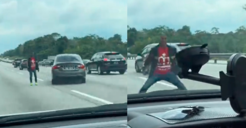 Man jumps in front of cars on highway, sparks outrage