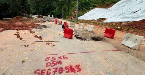 Lubang benam terbaru di Gua Musang, laluan ditutup penuh