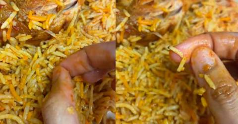 Woman finds dead worm in Ramadan bazaar biryani